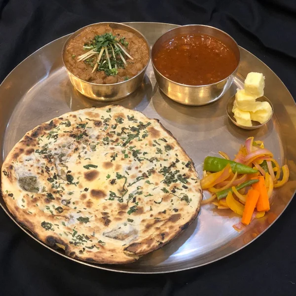 Amritsari Kulcha With Yogurt